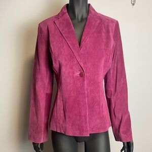 🤠 Alfani / leather Suede Pink Purple Jacket
